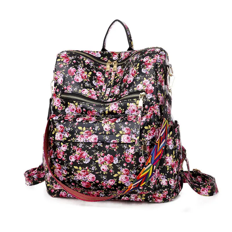 

PU Women's Leather Backpacks Ladies Leather Shoulder Backpack Leopard Pattern Female Bags Fashion Girls Business Bags Laptop Bag