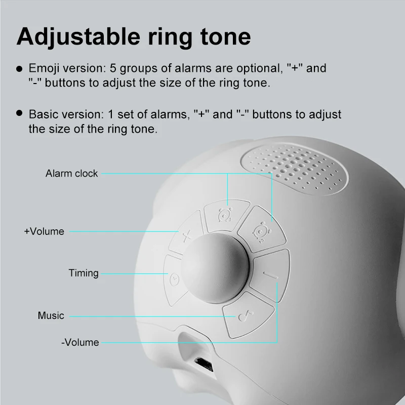 Детский умный будильник с милыми выражениями электронные настольные часы ночным