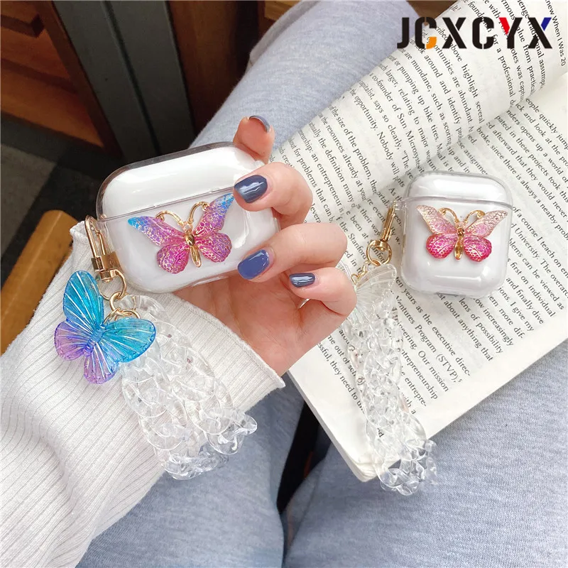 Прозрачный жесткий чехол с 3D гальваническим покрытием и акриловым браслетом