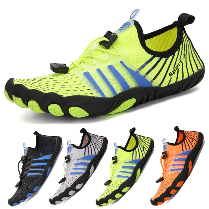 Elastic Quick Dry Aqua Shoes Plus Size Nonslip Sneakers Women Men Water Shoes Breathable Footwear Light Surfing Beach Sneakers