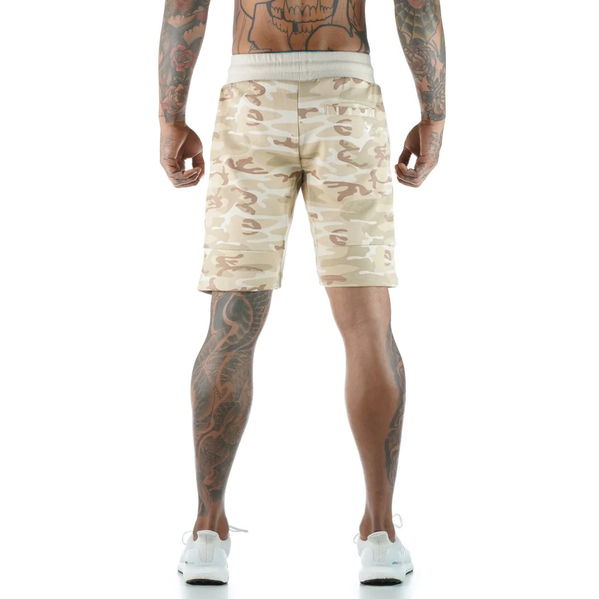 

2021 European and American new style men's shorts fitness five-point pants men's beach pants summer camouflage running sports ca