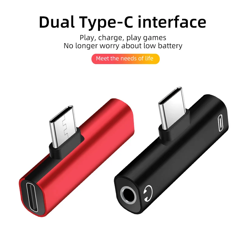 2IN1 Тип C до 3 5 мм разъем для наушников зарядный кабель конвертер USB 0 Type OTG адаптер
