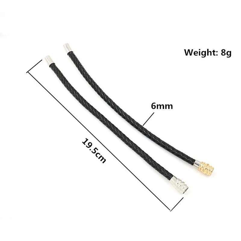 2019 модный мужской черный кожаный браслет Дружба Браслеты и браслеты Hombre подвеска