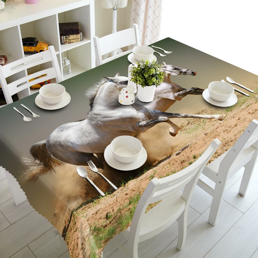 Скатерть на заказ 3D скатерть для обеденного стола в африканском стиле с рисунком
