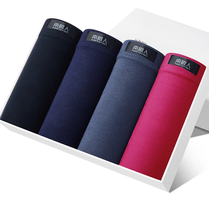 4pcs / Mens Underwear Shorts Boxer Shorts Mens Sexy Underwear High Quaity Men's Underwear Pure Cotton Breathabe Boxer Shorts