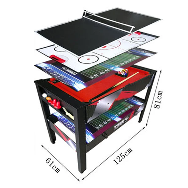 4 в 1 большой многофункциональный настольный теннис регби футбол машина для игры