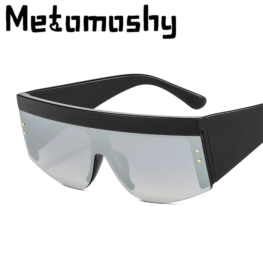 

Женские крупные Квадратные Солнцезащитные очки 2020 новейший дизайн большая оправа солнцезащитные очки Брендовые большие плоские очки мужс...