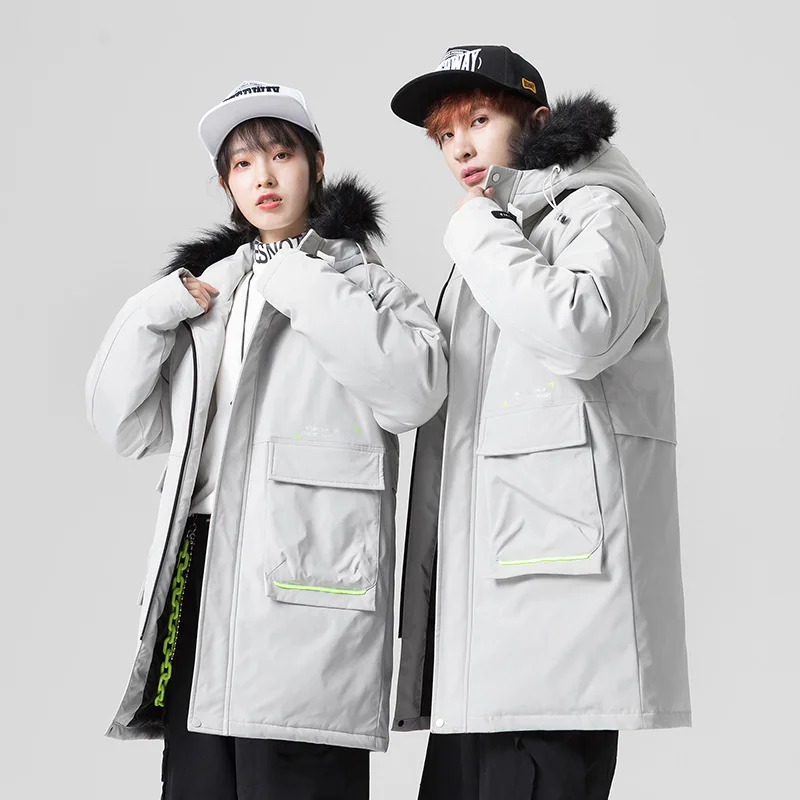 

Зимний мужской пуховик средней длины, новинка 2020, корейский тренд, белый пуховик, утепленный пуховик