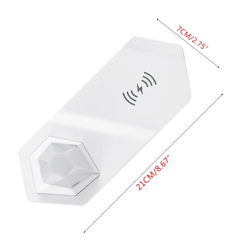 

Беспроводное зарядное устройство U50D 2 в 1, прикроватная лампа с быстрой зарядкой, ночник со стразами и магнитом для спальни, светодиодный Мно...