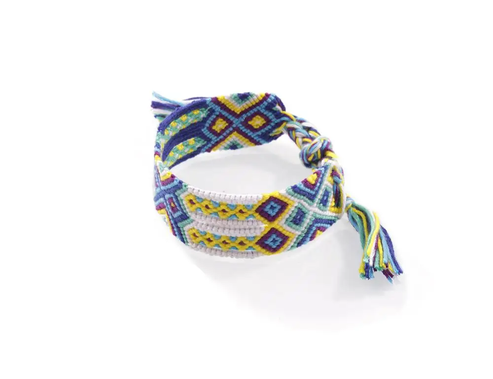 Летние плетеные браслеты дружбы ручной работы в богемном стиле с завязками