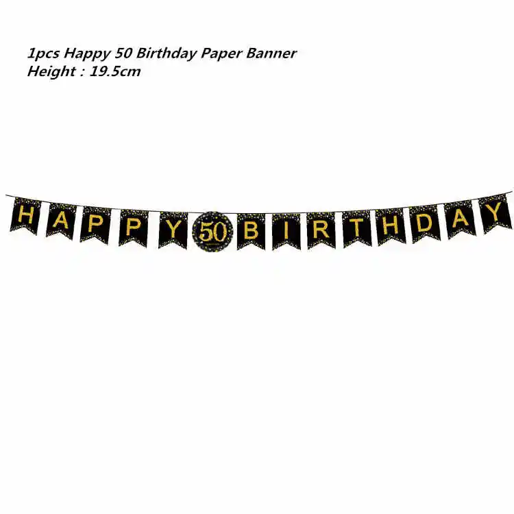flag 1set 1" Золотые латексные воздушные шары черные 30 40 50 60 70 лет с днем рождения украшения для взрослых воздушные шары Cumpleanos Globos Balony - Цвет: flag 1set