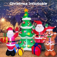 6 foot outdoor decoration christmas inflatable blow up snowman with color rotating led lighted decor toy for xmas holiday party