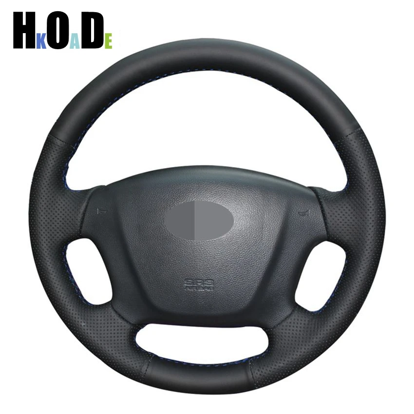 Черная подкладка из натуральной кожи ручной строчки для фотографий Rondo Hyundai TS 2007