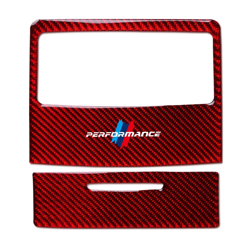 

Car-Styling M performance Car Stickers Decals Carbon Fiber Rear Air Conditioning Outlet Panel Cover Trim For BMW e90 e92 e93