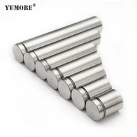 yumore 30pcs glass fasteners 12 60mm stainless steel acrylic advertisement standoffs pin nails billboard fixing screws hardware