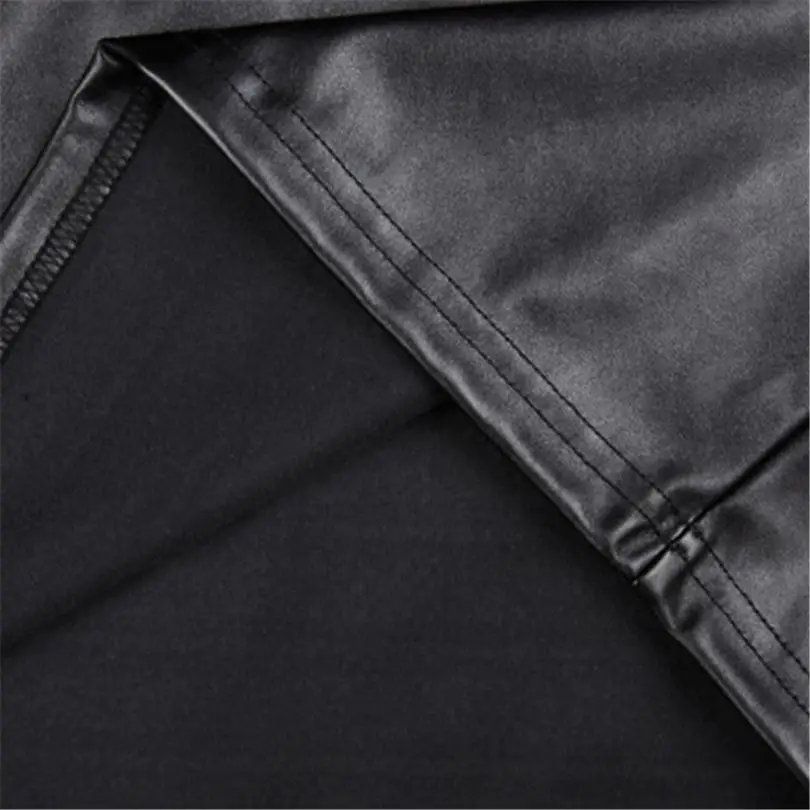 

LJCUIYAO Winter Women PU Leather Skirts Office Ladies Black Faux Leather Short Skirt Imitation PU Women's Autumn Fashion Skirt