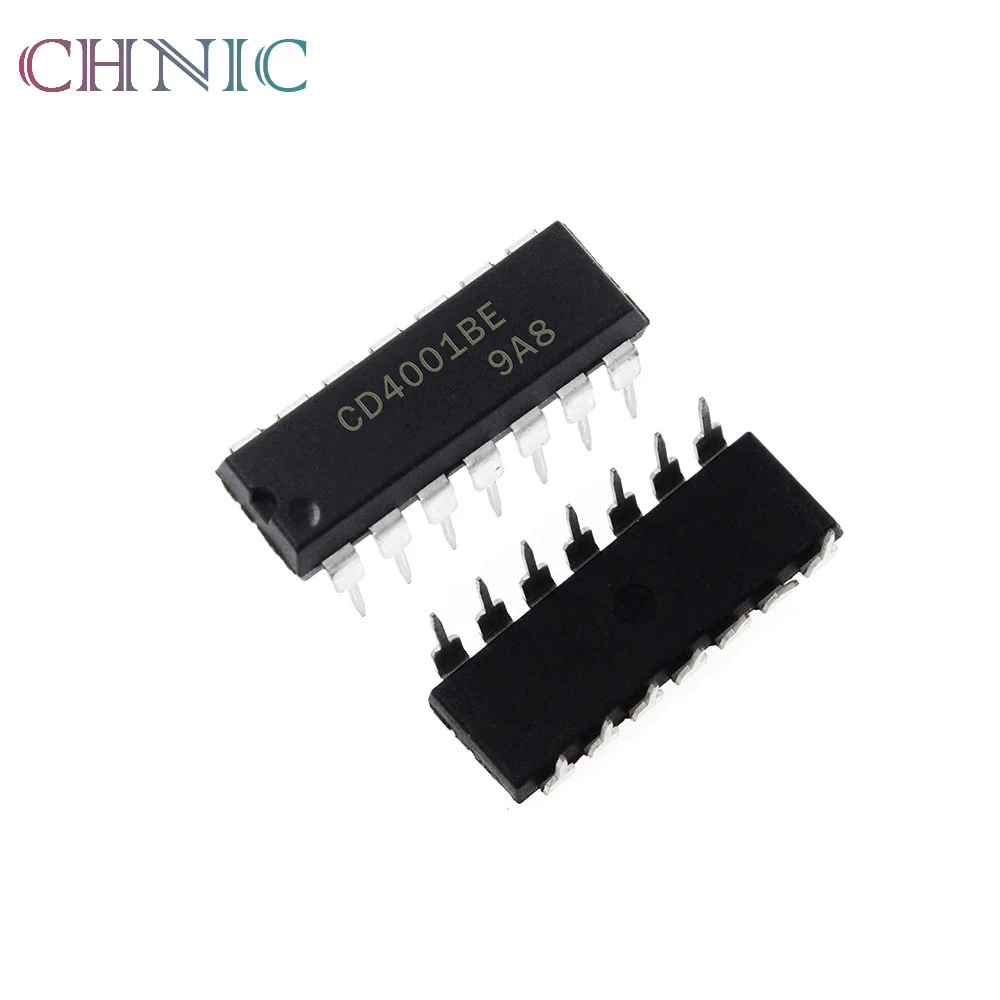 

10PCS CD4001BE DIP-14 CD4001 4001 DIP CD4001B DIP14 new and original IC Chipset