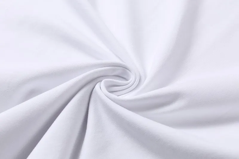 

2021 spring summer new short sleeve T-shirt men's European and American trade trend simple printed cotton round collar half