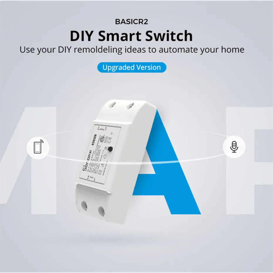 6 шт. универсальный беспроводной переключатель Sonoff Basic R2|android android|android iosandroid wireless
