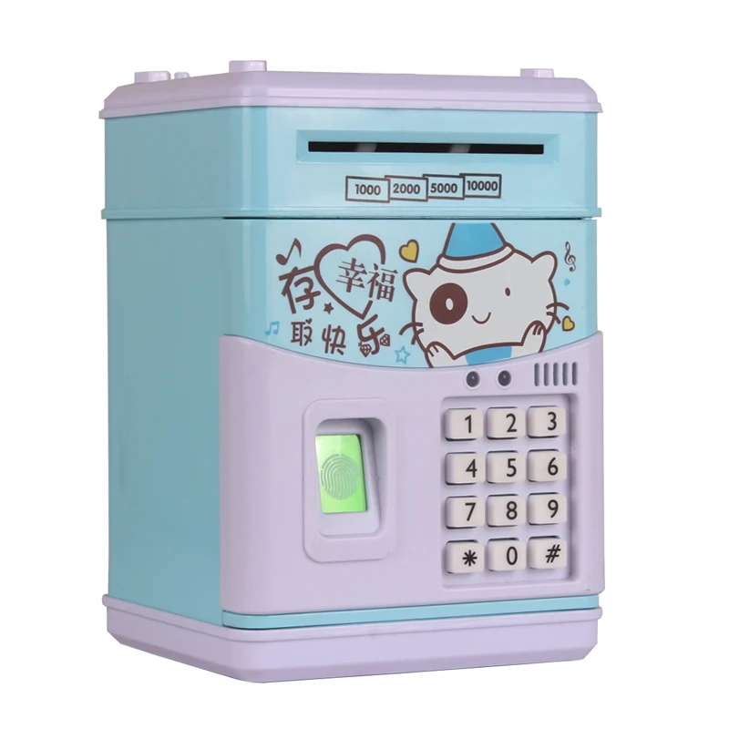 Электронная Копилка Банкомат с паролем сейф для сохранения купюр и монет