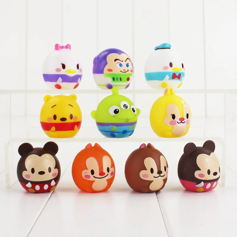 10 шт./лот виниловые фигурки Минни Маус Дональд Дак ромашка История игрушек Базз