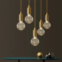 led pendant lamp modern glass pendant light creative pedant lamps for restaurant dining room bedroom living room e14 led lights