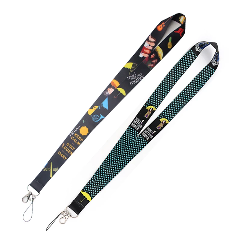 

C878 Cartoon Lanyard Id Badge Holder Keychain ID Card Pass Gym Mobile Badge Holder Key Holder Key Rings