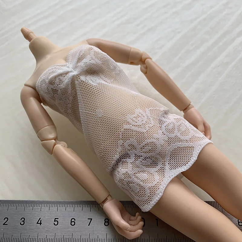 

1/6 Scale Female Woman Girl White Sexy Lace Lingerie Pajamas Model for 12" Action Figure Toy Accessories