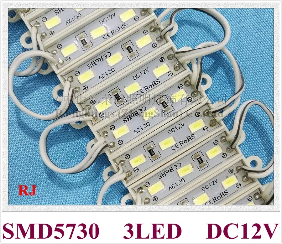 36 мм * 09 SMD 5730 СВЕТОДИОДНЫЙ модуль 3 светодиода рекламный для вывесок 12 В