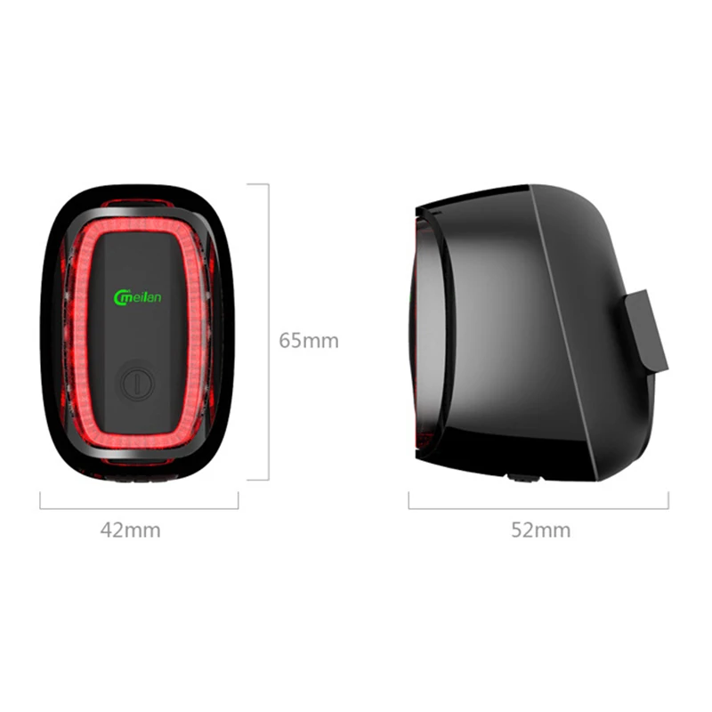 

Meilan X6 Bike Light Wireless Rear Laser Lights USB Rechargeable Smart Tail Lamp MTB Cycling Safety Warning Led Bike Accessories