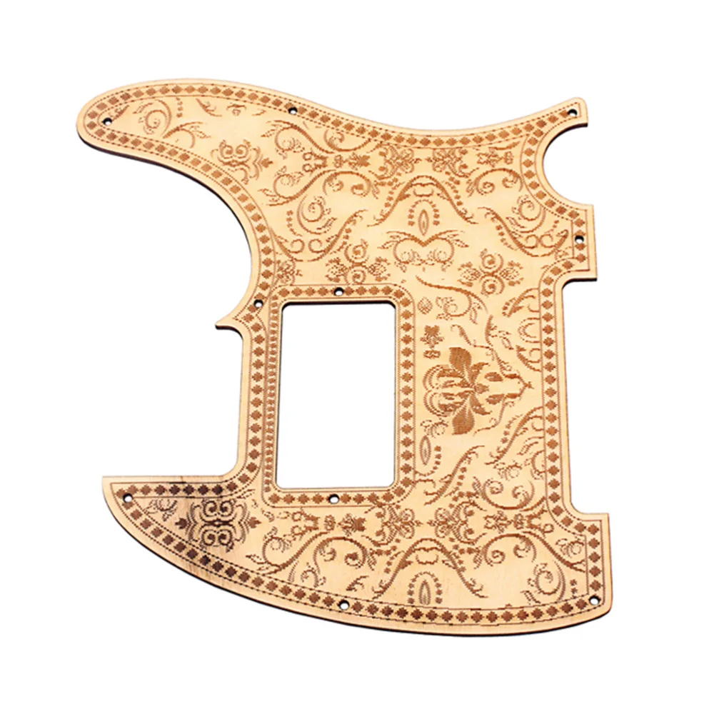 

Electric Guitar Pickguard Maple Wood Te Le Caster Guitar ASH Pickguard Scratch Plate (Khaki)