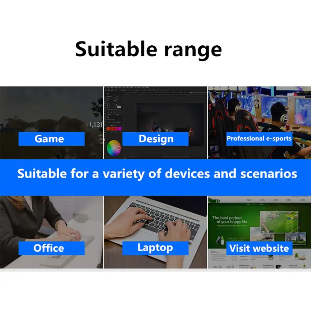 Горячая распродажа! Тихая мышь игровая Беспроводной Мышь 2 4 ГГц 2000 Точек на дюйм