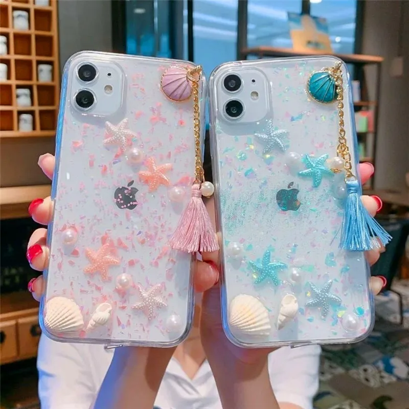 Носки с трехмерной аппликацией в виде тонкой пластиой морская звезда iphone11promax