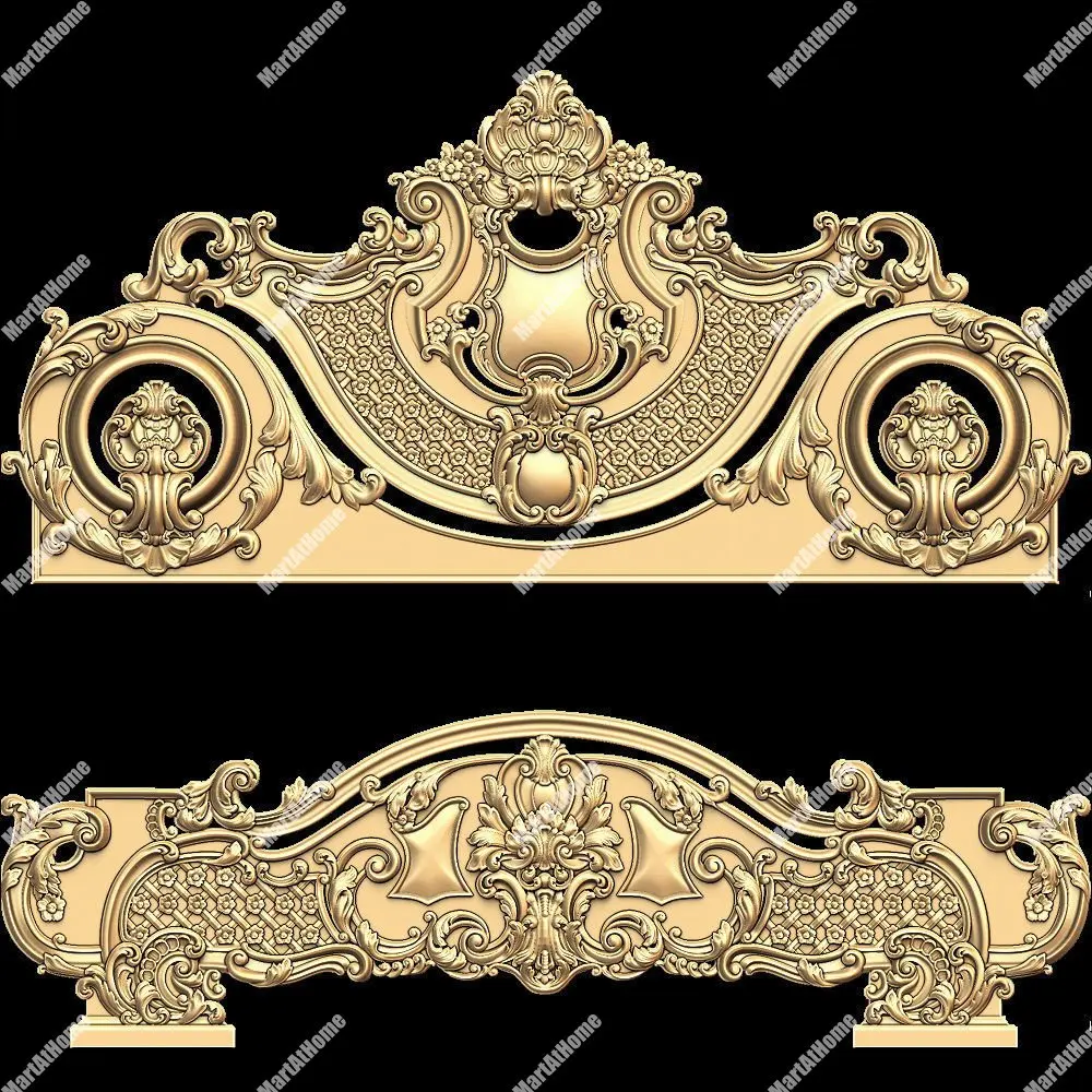 3D STL модель рама кровати для ЧПУ гравировки и печати рельеф поддержка ZBrush Artcam Aspire
