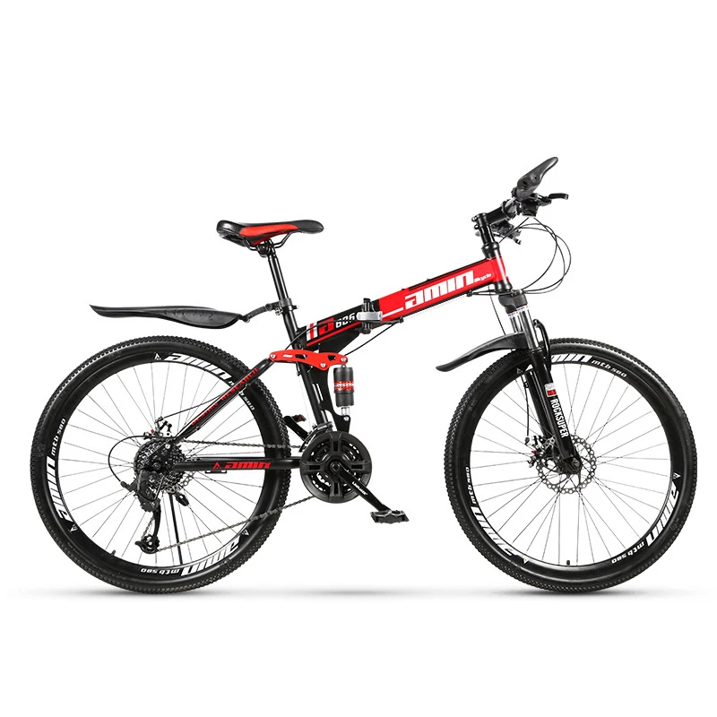 AMIN 27 Speed Variable-Speed Sports Cycling 26 Inch Wheel Mountain Bike Foldable Off-road Road Bicycle Adult Men Racing Ride MTB |