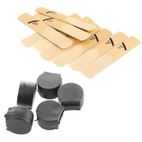 5pcs rest thumb pads for clarinet oboe reed instrument with 10pcs bb clarinet reeds strength 2 5 2 12 reed bamboo