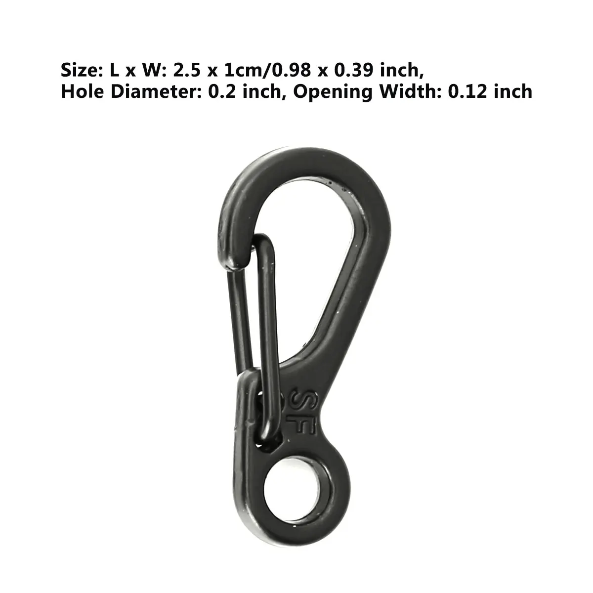 Металлический зажим карабин крошечные крючки поворотный триггер собачья Пряжка