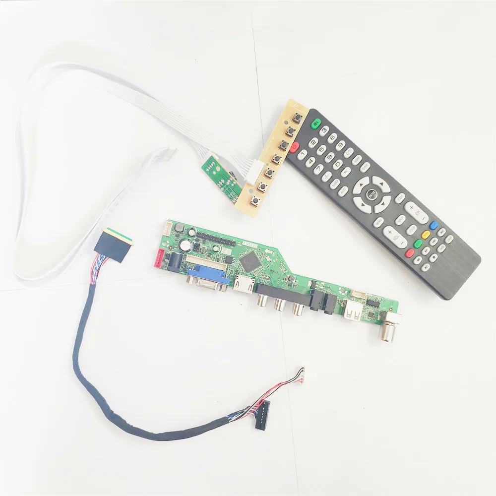 Плата контроллера экрана для M101NWN8 R0 R3 LVDS 40Pin WLED 10 1 дюйма T.V53 1366*768 VGA +