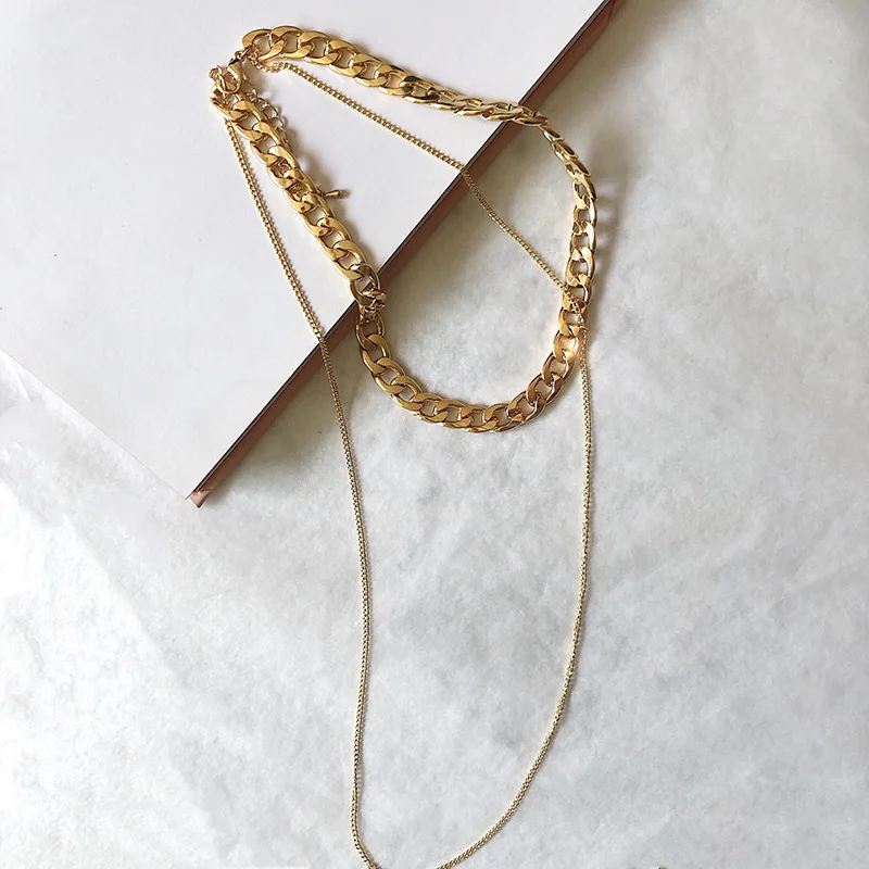 Кубинские ожерелья 8 мм модные двойные искусственные украшения для женщин из