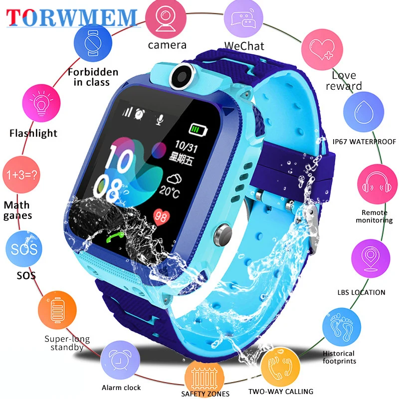 Новинка 2019 умные часы LBS Детские Смарт детские для детей SOS поиск местоположения