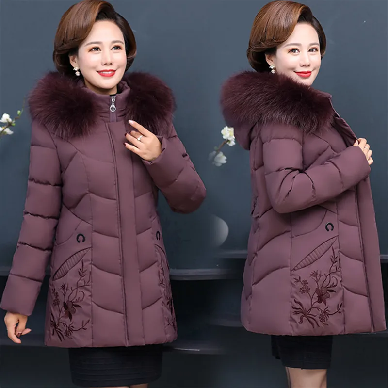 Женская зимняя пуховая куртка для женщин среднего возраста новинка 2020 женские