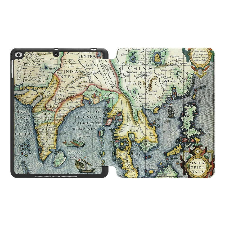 MTT Чехол для iPad 9,7 дюймов A1823 A1893, мягкая задняя крышка из искусственной кожи, чехол-подставка для iPad Air 1 2, чехол для планшета с мультипликационным принтом