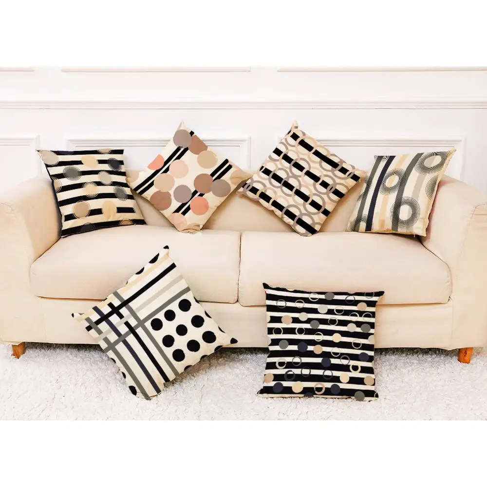 Zeroomade Морден круг накидки на подушки красочные хлопковые Льняные Декоративные