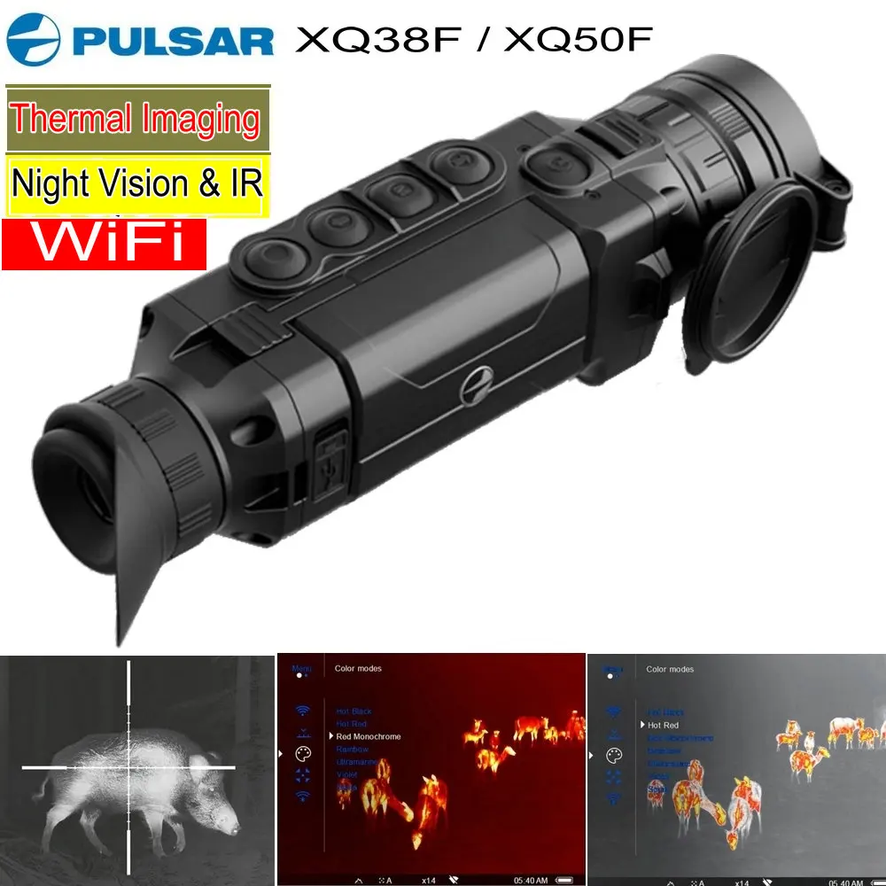 Ручной Pulsar XQ50F / XQ38F Термальность изображений Ночное видение Монокуляр 50 Гц Охота