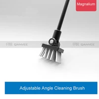 qanvee angle adjustale cleaning brush for sea water and fresh water fish plant tank aquarium magnalium