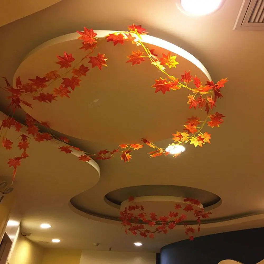 Искусственный Кленовый лист для гостиной осенние листья растения искусственный