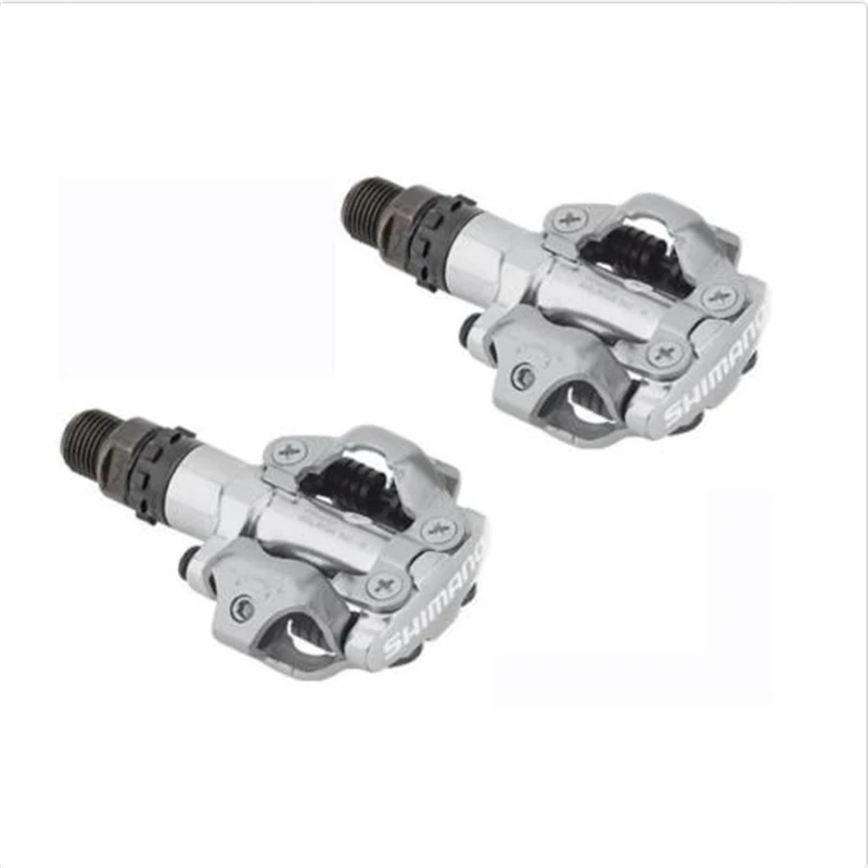 Оригинальные в коробке Shimano SPD MTB велосипед без клипса педали бутсы PD-M520S серебро