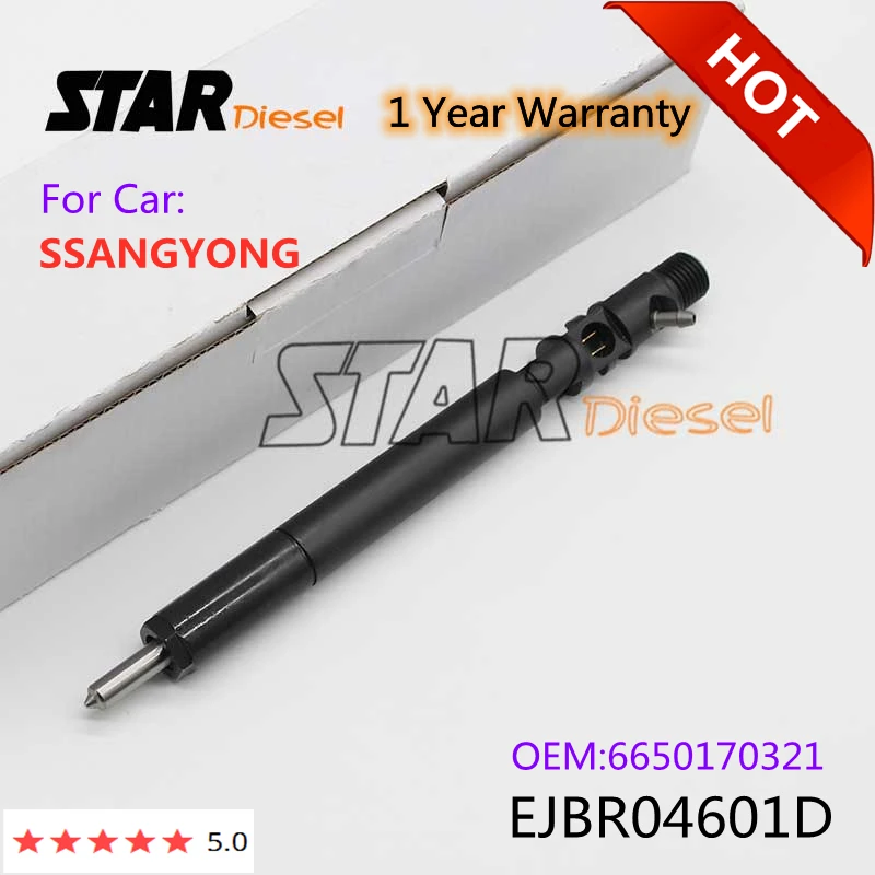 

Инжектор Euro 3 6650170321, Инжекционный опрыскиватель Common Rail EJBR04601D, запасные части для SSANGYONG Kyron Rexton Rodius Stavic