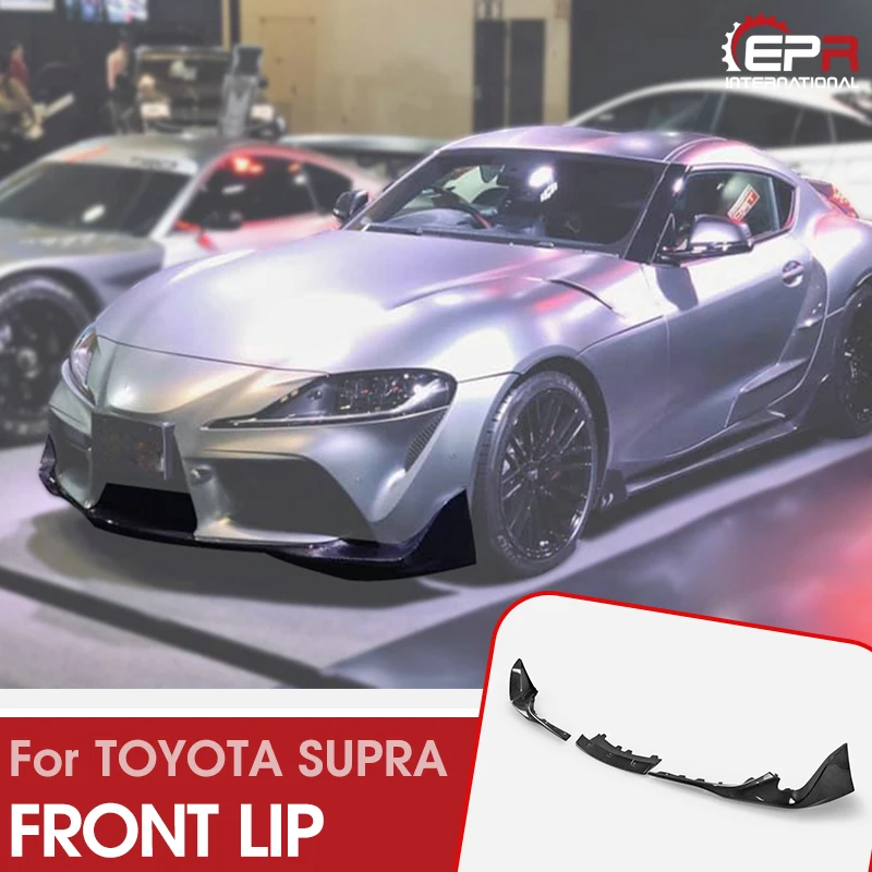 Глянцевое покрытие Bodykits для Toyota 2019 на супре A90 T Тип юбка переднего бампера из