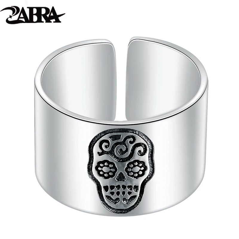 Женские и мужские кольца ZABRA регулируемые из стерлингового серебра 925 пробы с